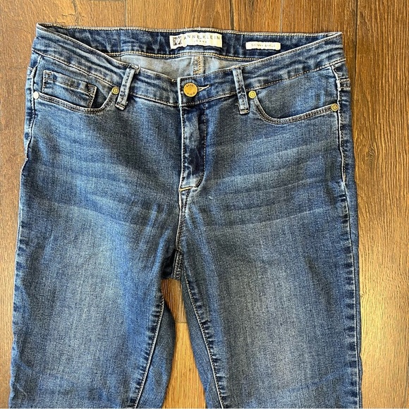 Anne Klein skinny ankle jeans with raw hem SZ 4 - Picture 3 of 5